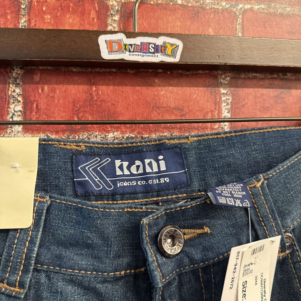 NWT Kani Jeans Vintage Patches Blue Size 38
