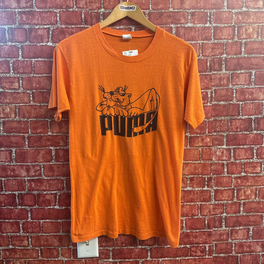 Puma Vintage Tee Orange/Black Size L