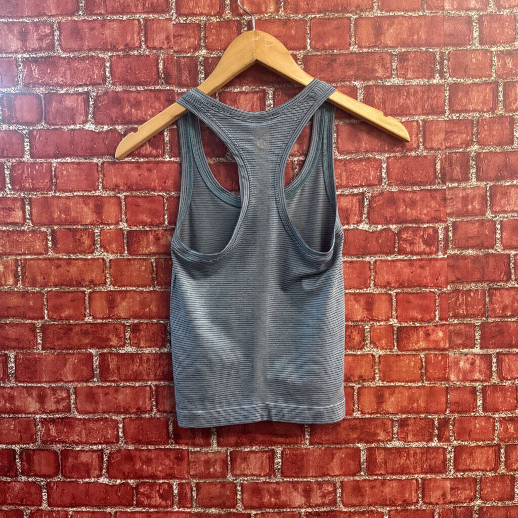 Lululemon Blue Striped Athletic Tank Top Size XS