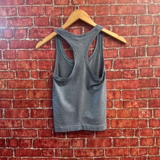 Lululemon Blue Striped Athletic Tank Top Size XS