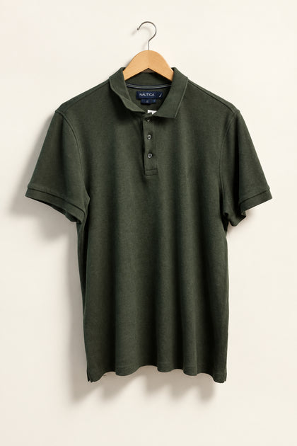 Nautica Polo Dark Green Size L