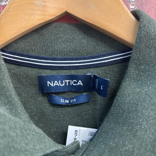 Nautica Polo Dark Green Size L