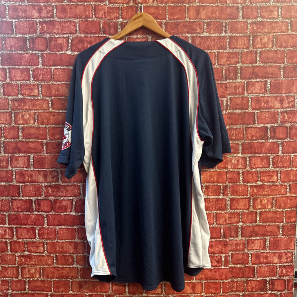 Stitches vintage Red Sox jersey navy red and white detail