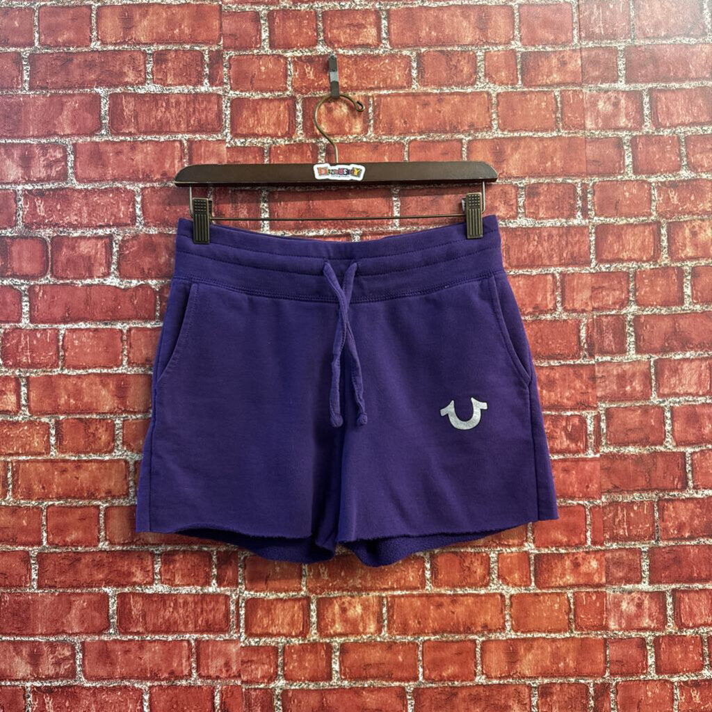 True Religion Lounge Shorts Purple/Silver Size XS