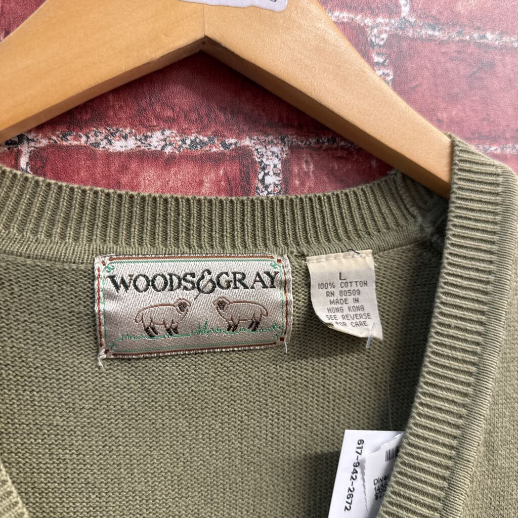 Woods & Gray Sweater Vest Olive Size L