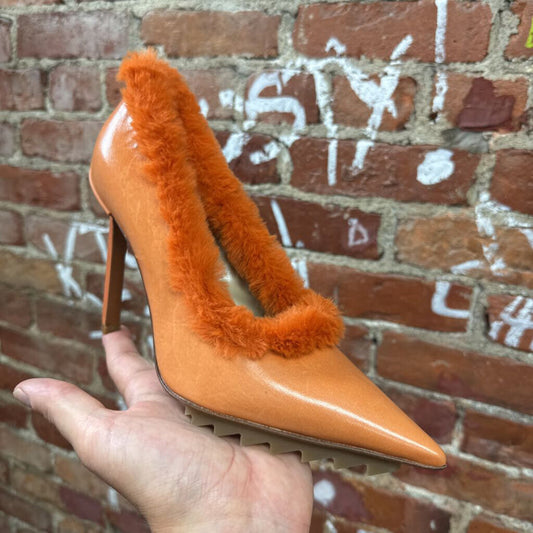 Iceberg Furry Orange Heels Size 36