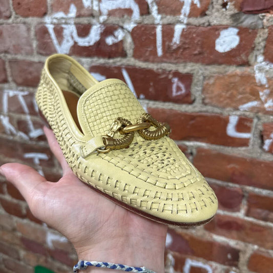 Tory Burch Beige Woven Loafers Size 6L