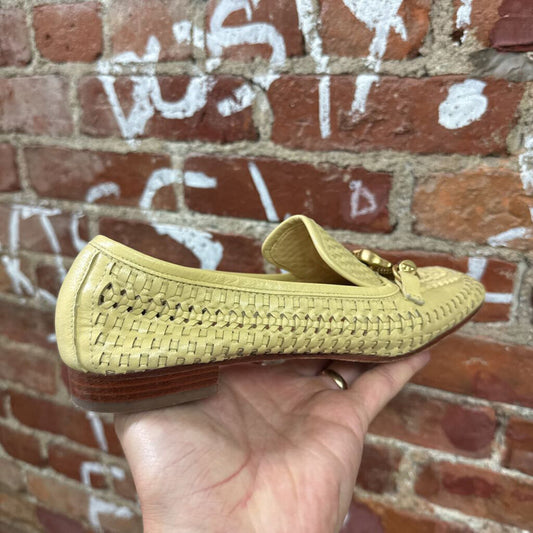 Tory Burch Beige Woven Loafers Size 6L