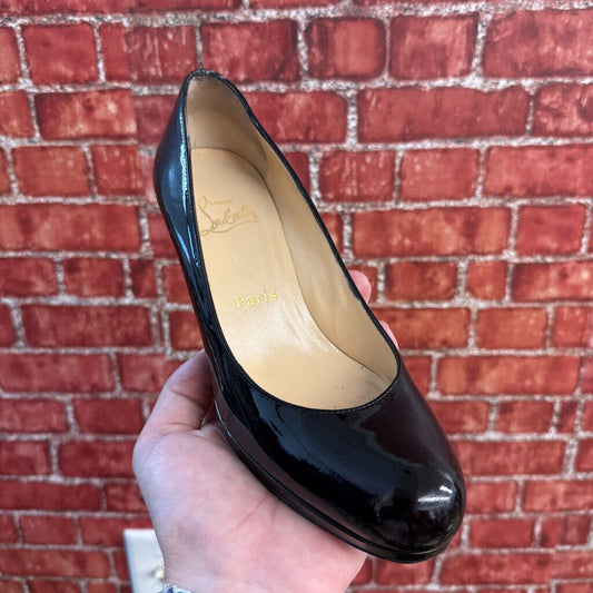 Christian Louboutin Black Patent Leather Heels Size 6L