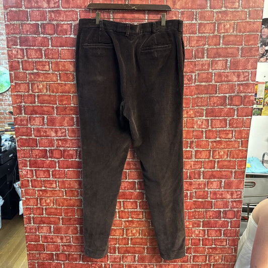 Lands End Brown Corduroy Pants Size 36 detail view