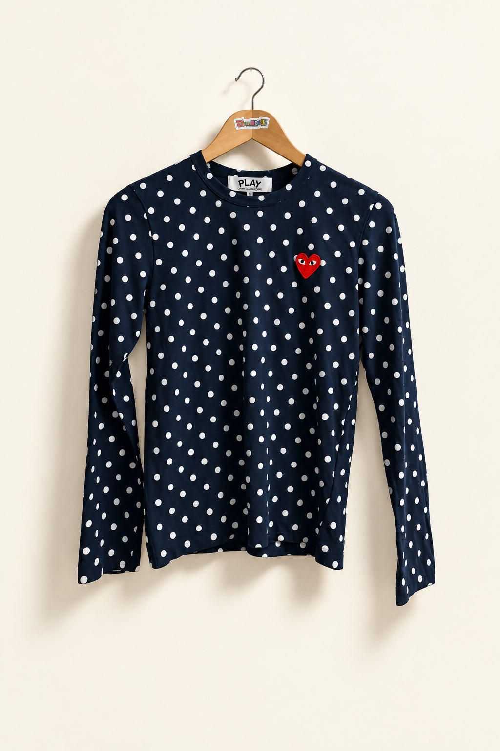 Comme des Garçons PLAY Long Sleeve Stripes Blue/White Size M