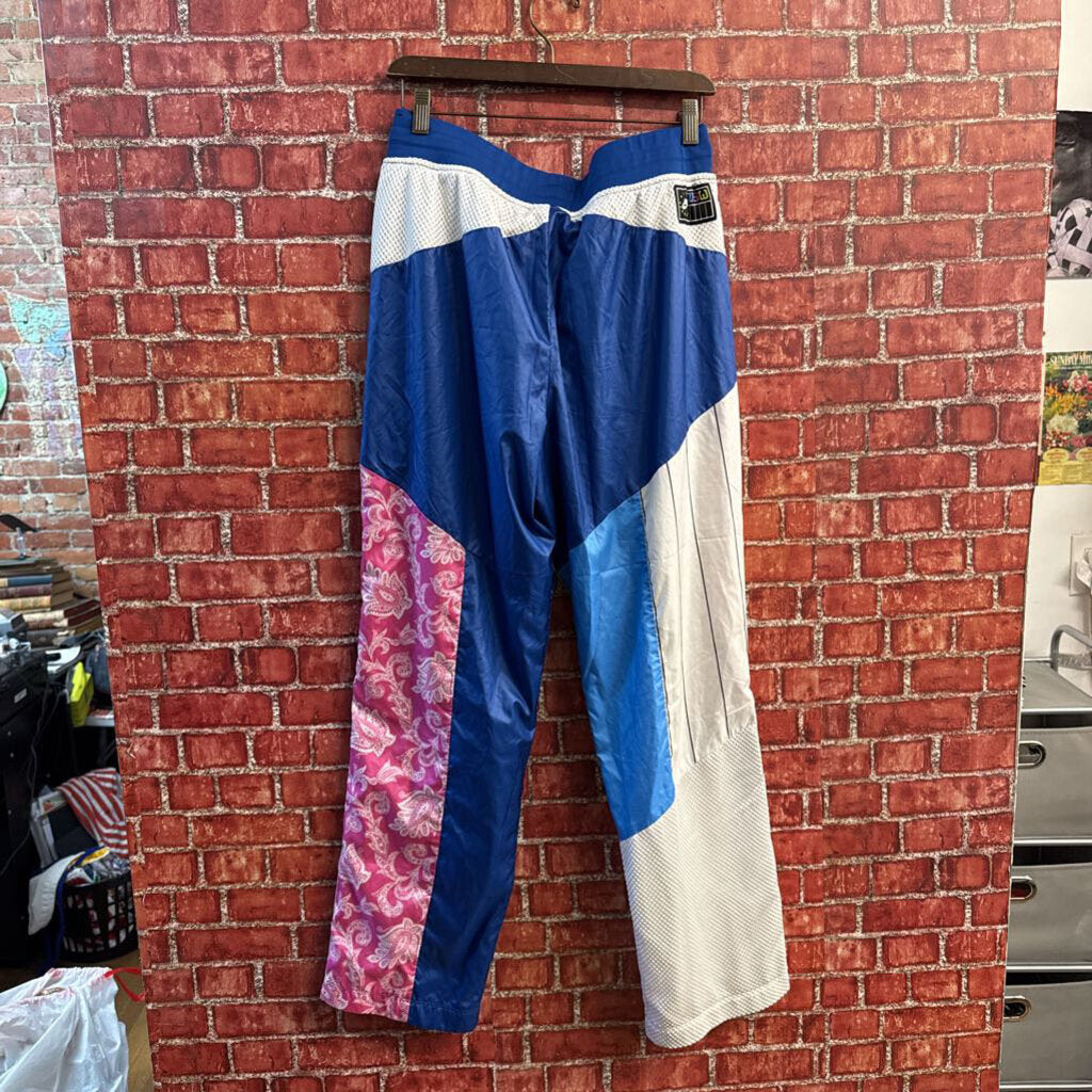 Nike Windbreaker Pants Paisley/Neon/Color Block Blue/Multi Size L