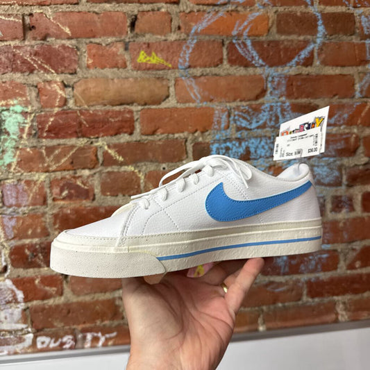 Nike Court Legacy Next Nature Sneaker White/Baby Blue Size 9.5
