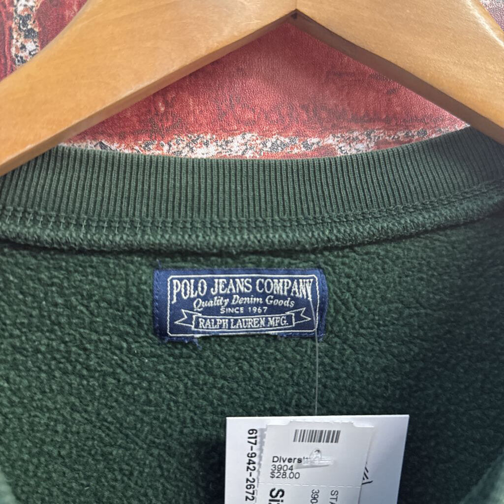 Polo Jeans Co. Vintage Crewneck Sweatshirt Dark Green