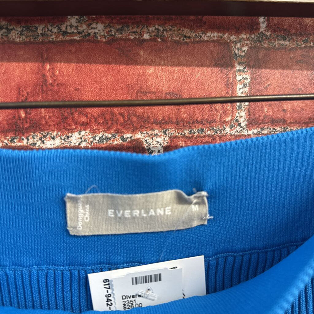 Everlane blue ribbed midi skirt size M, additional view