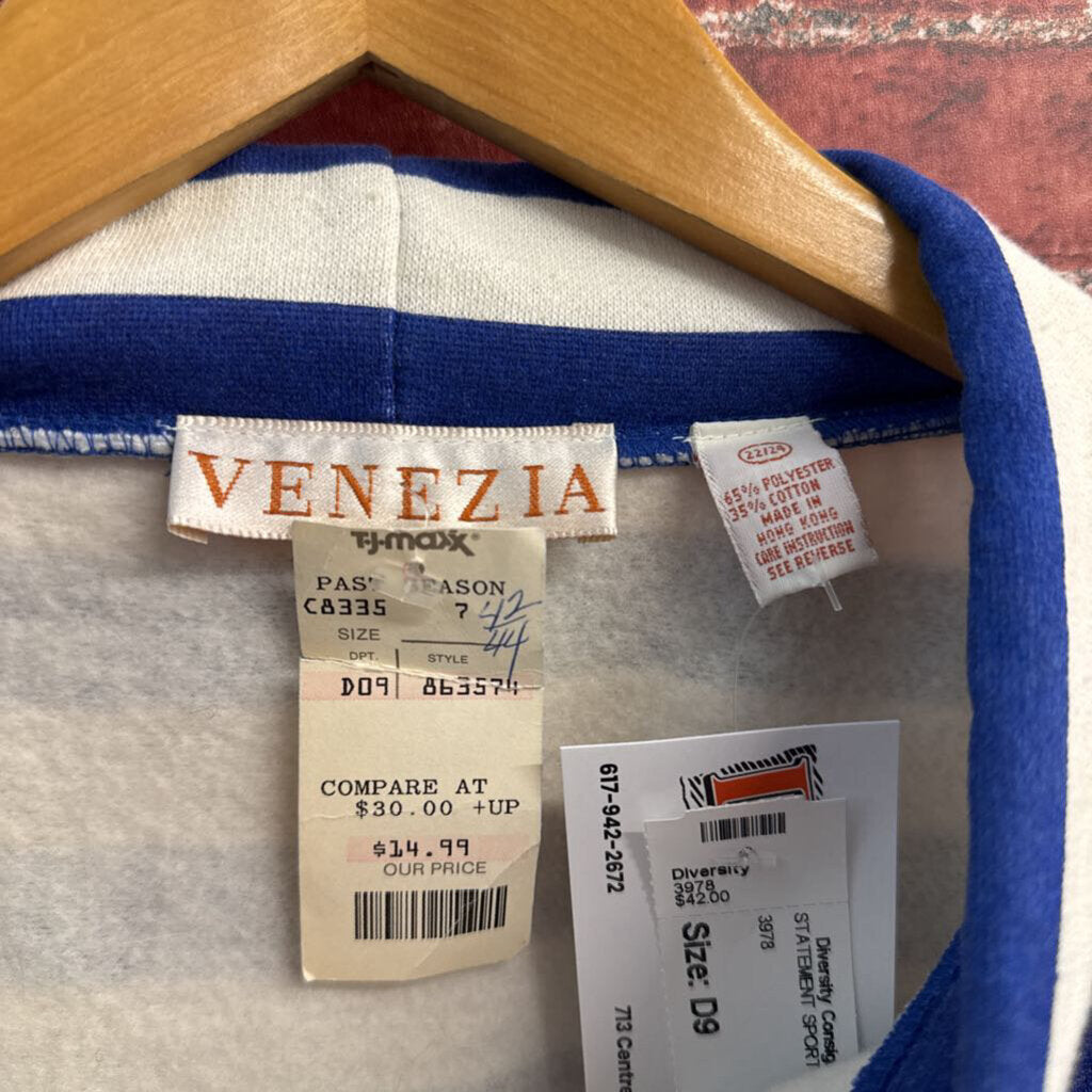 Venezia Vintage Blue/White Stripped Crewneck Size 7