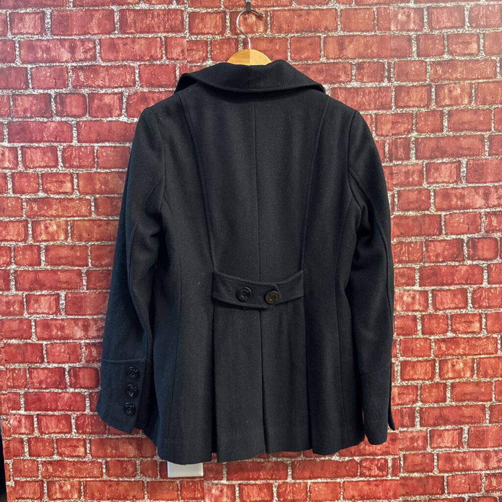 Guess Vintage Pea Coat Black Size M