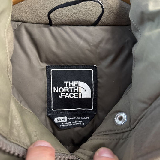 The North Face Winter Coat Faux Fur Hood Olive Size M