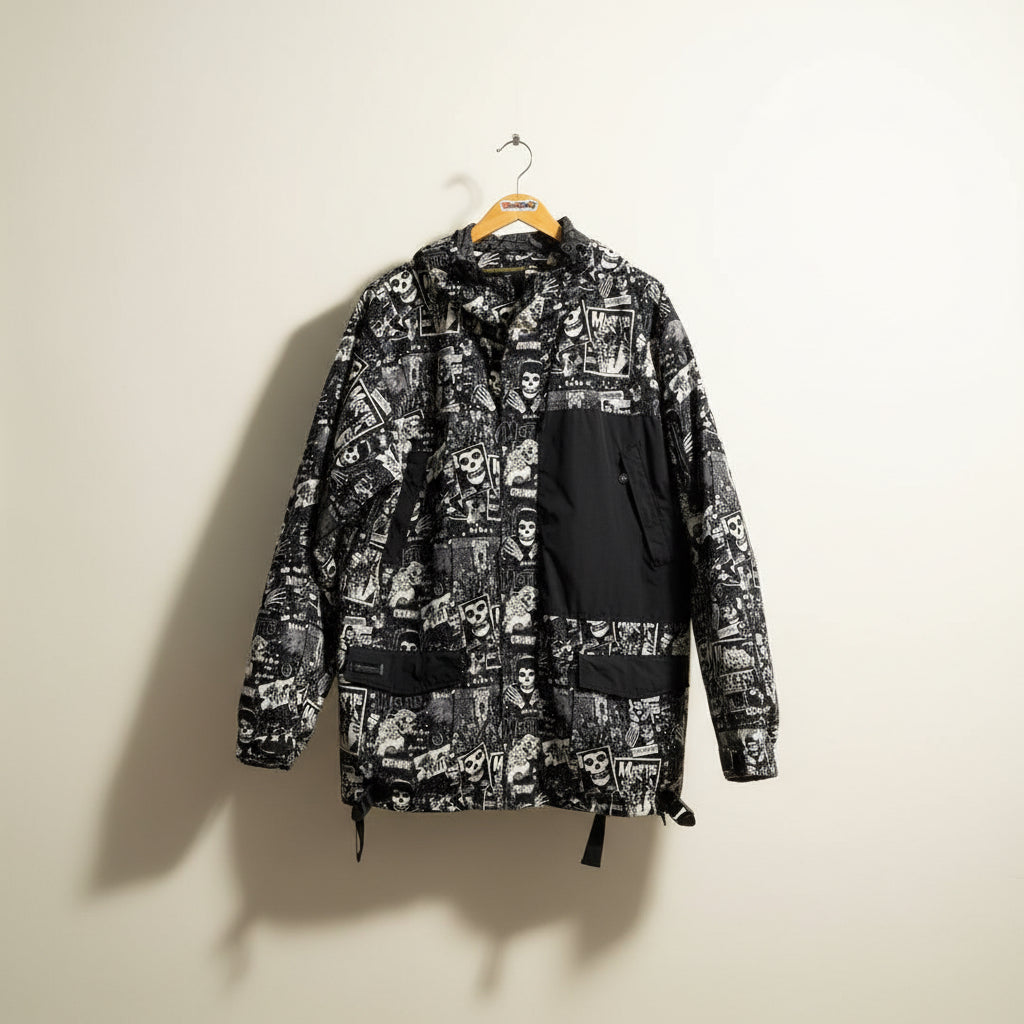 Grenade Fatigue Project x Misfits Ski Jacket Graphics Black/White Size L