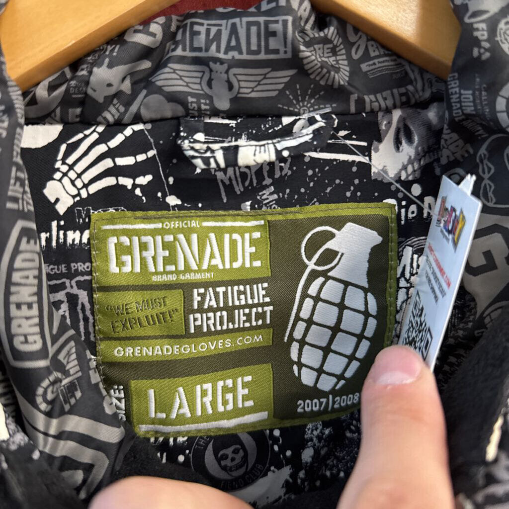 Grenade Fatigue Project x Misfits Ski Jacket Graphics Black/White Size L