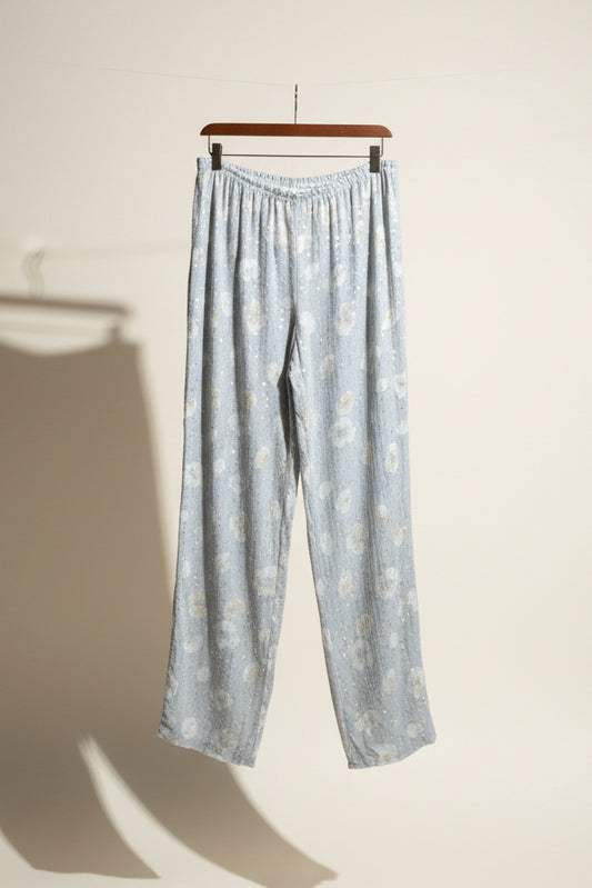 NWT Giorgio Armani Vintage Pants Sequin Floral Grey Size 12