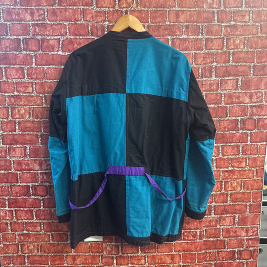 Vintage Multi Color Block Jacket Size M