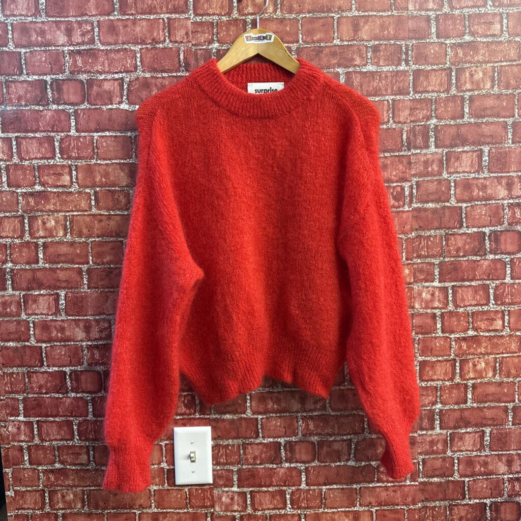 Surprise Sweater Mohair Blend Red Size 3