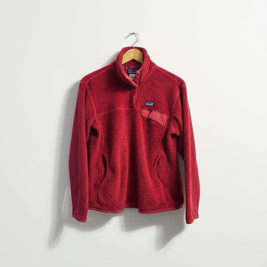Patagonia Pull Over Fleece Dark Pink Size L