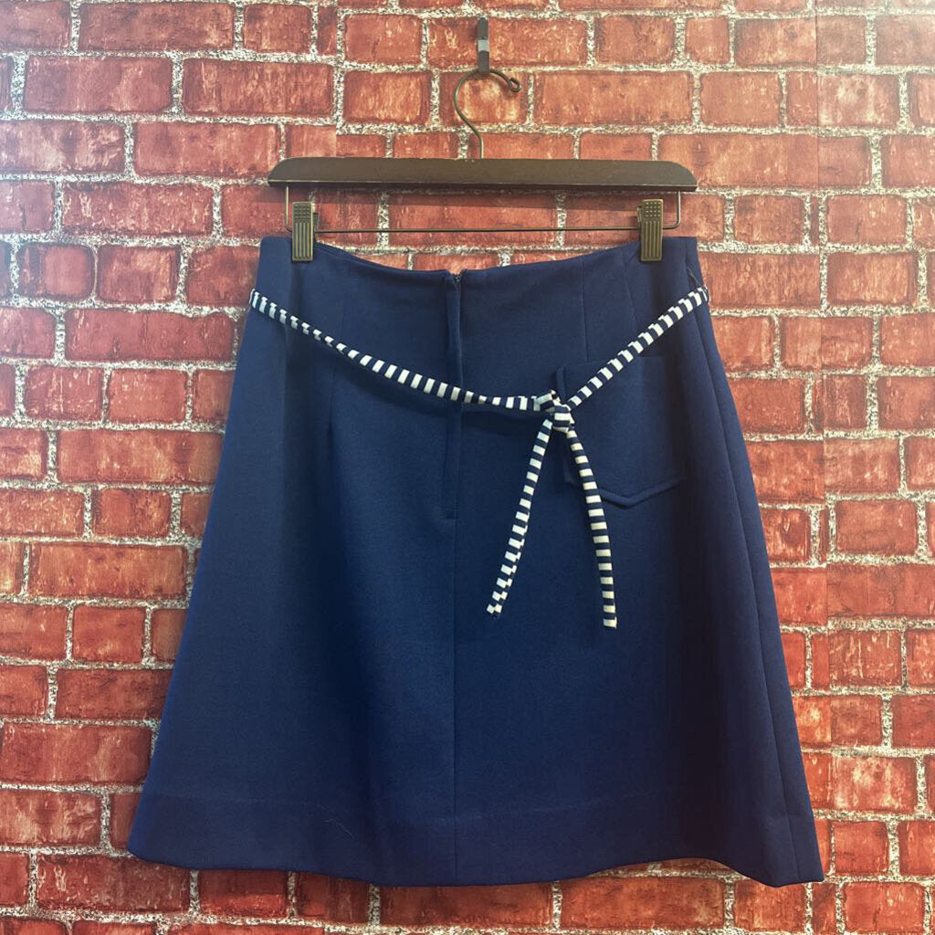 Vintage Hartburt Blue Umbrella Skirt Belted Size S