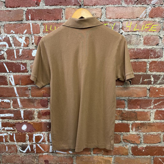 Everlane Brown Solid Polo Shirt Size S