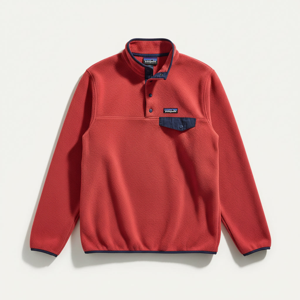Patagonia Fleece Pullover Bright Red Size L