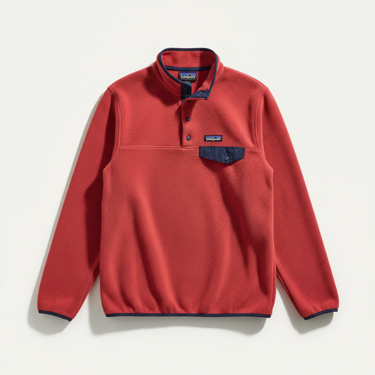 Patagonia Fleece Pullover Bright Red Size L