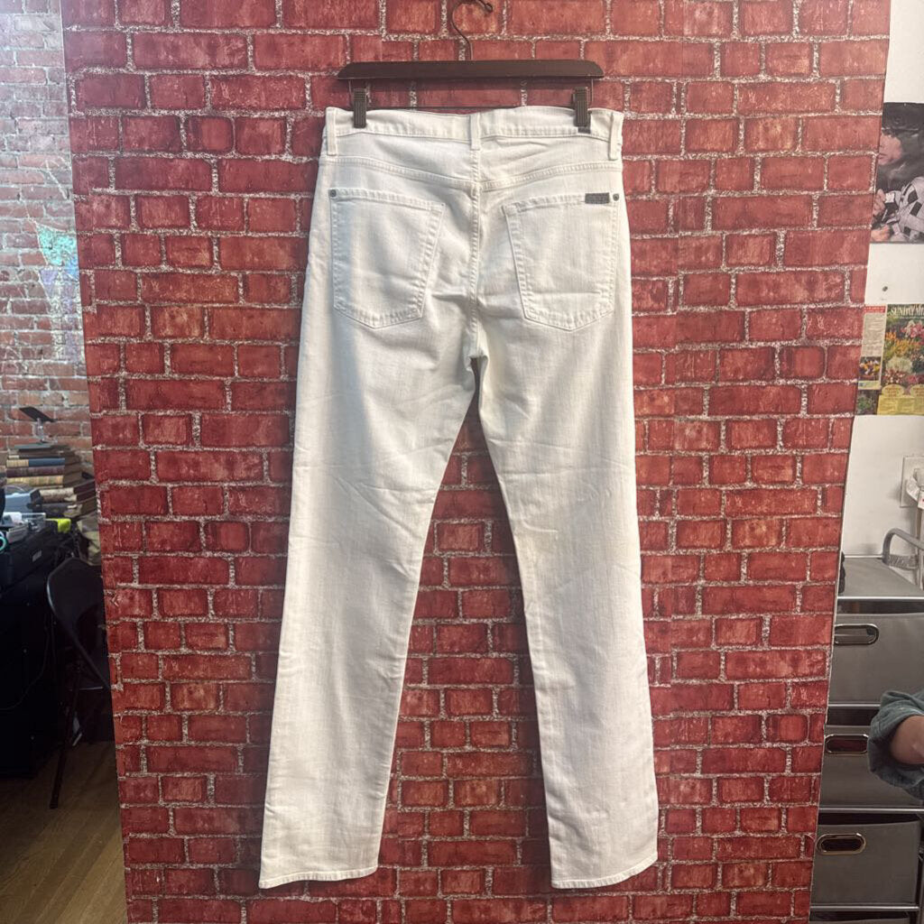 7 For All Mankind White Skinny Jeans Size 31