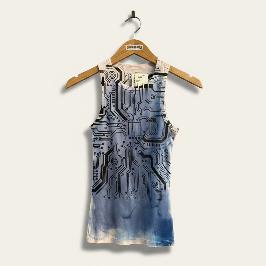 Digital Toni Circuit Board Graphic Tank Size XS