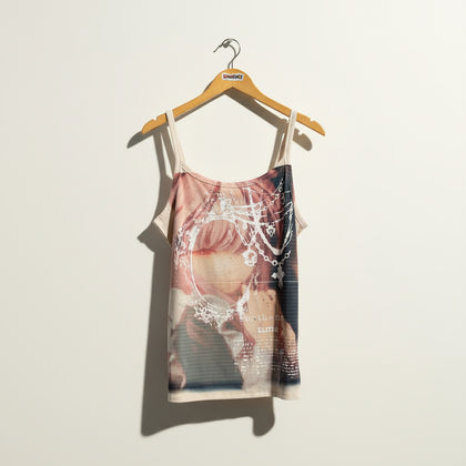Digital Toni Anime Graphic Beige Tank Size XL