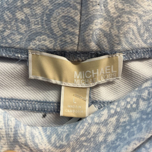 Digital Toni Blue Graphic Screen Printed Pants Size L