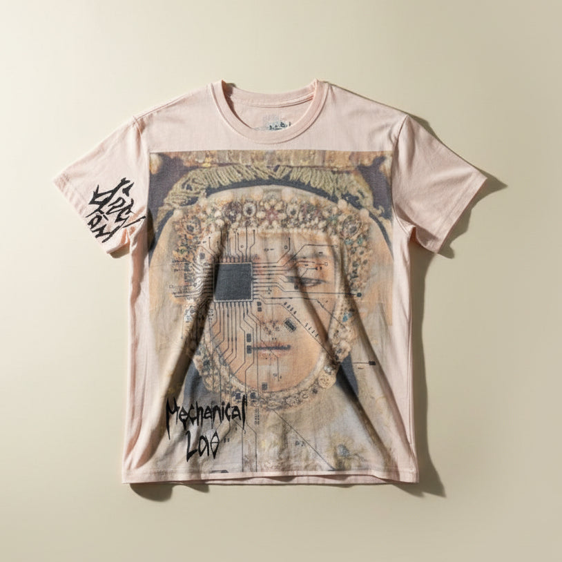 Digital Toni Computer Chip Graphic Tee Size S