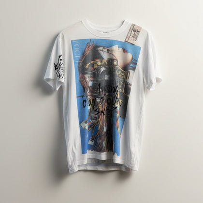 Digital Toni Do Androids Dream Blue Graphic Tee Size M