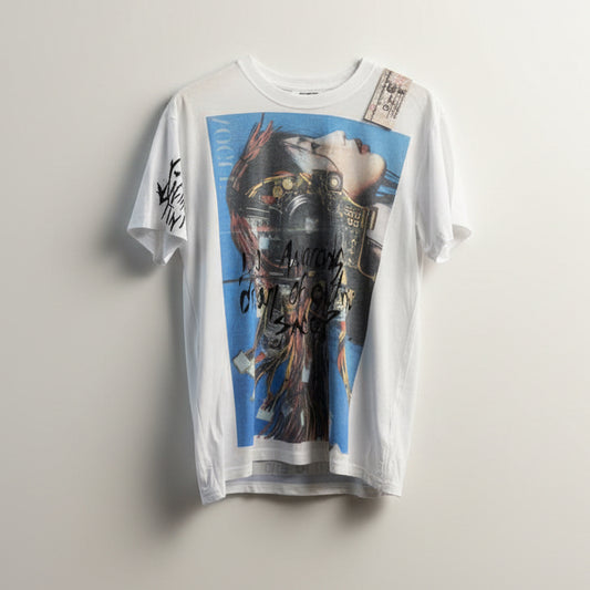 Digital Toni Do Androids Dream Blue Graphic Tee Size M