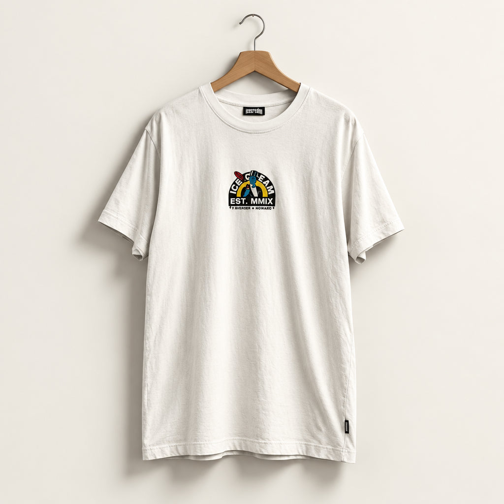 Ice Cream Tee '7 Mercer & Howard MMIX' White Men’s Size L