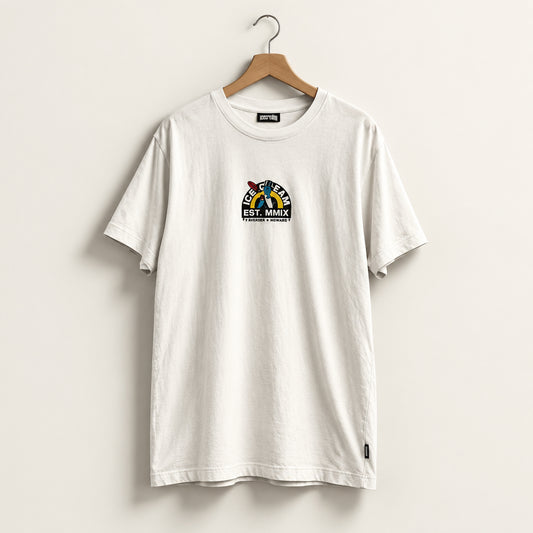 Ice Cream Tee '7 Mercer & Howard MMIX' White Men’s Size L