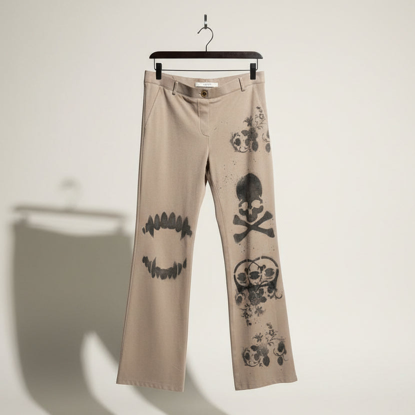 Digital Toni Grey Graphic Pants Size XL