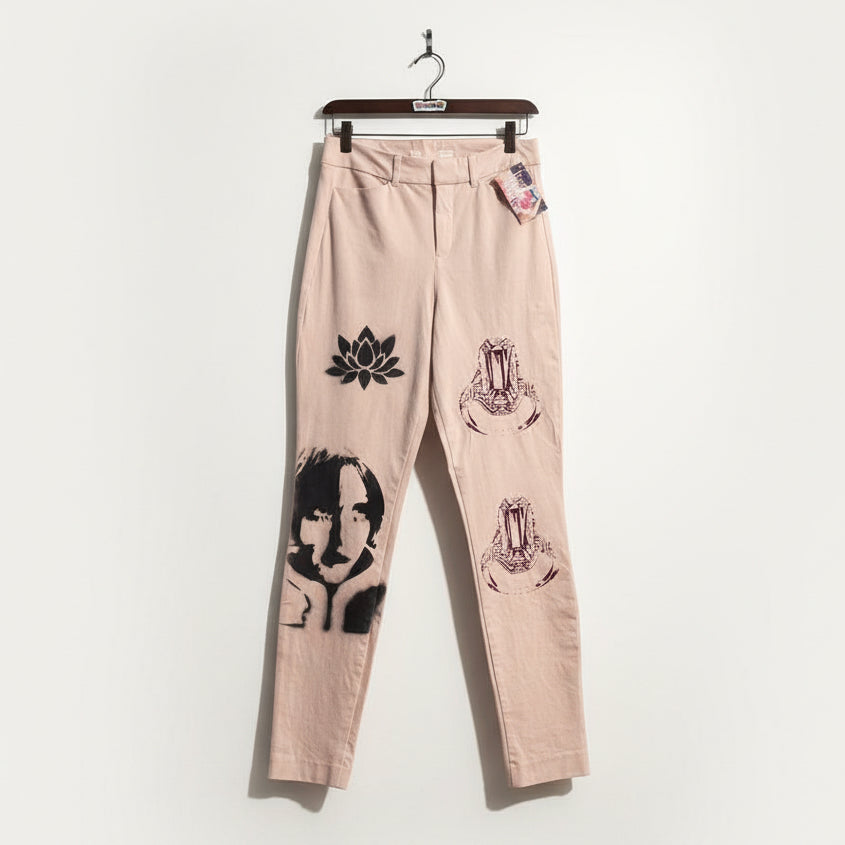 Digital Toni Pink Graphic Pants Size 4