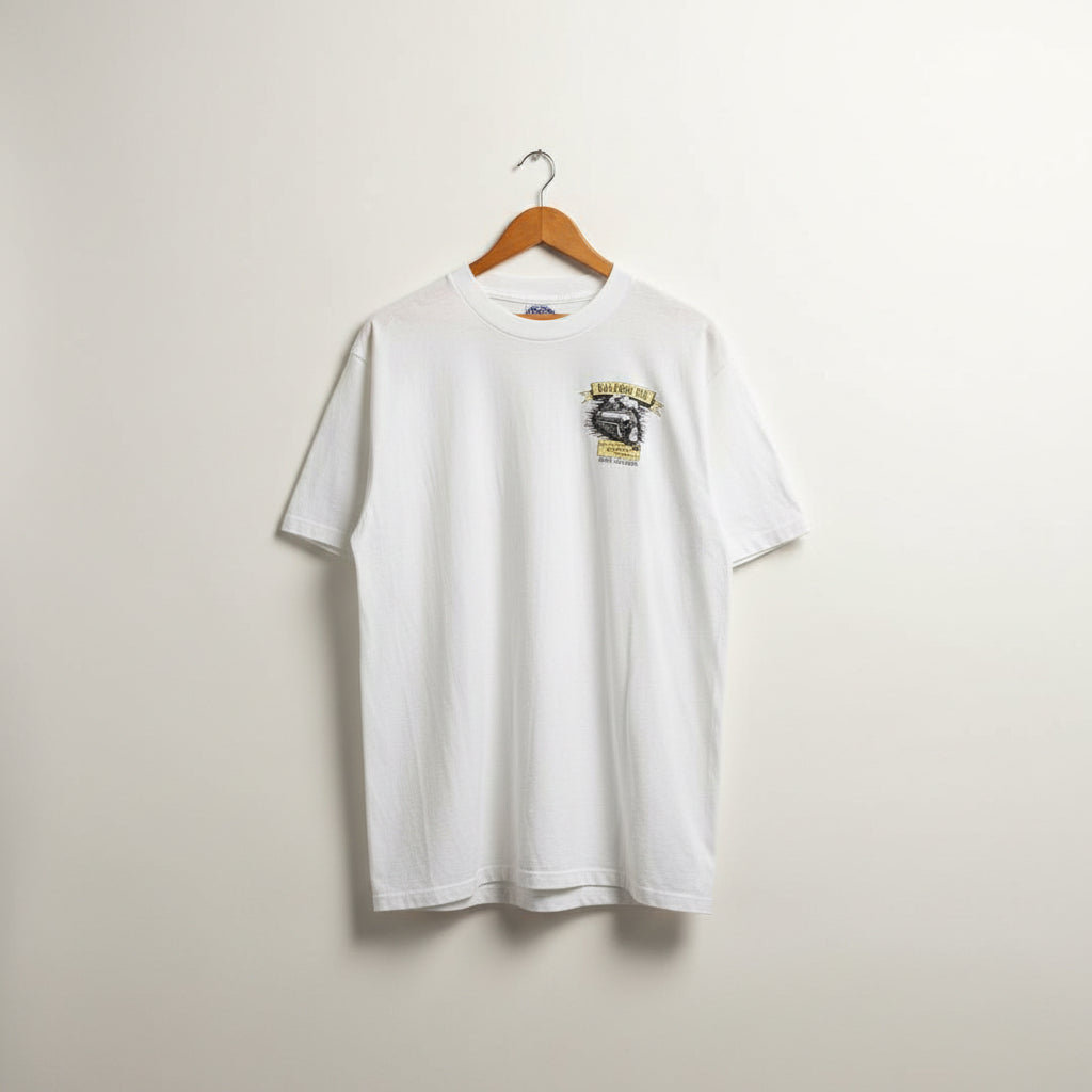 Oneita Vintage Tee Railyard Ale White Size XL