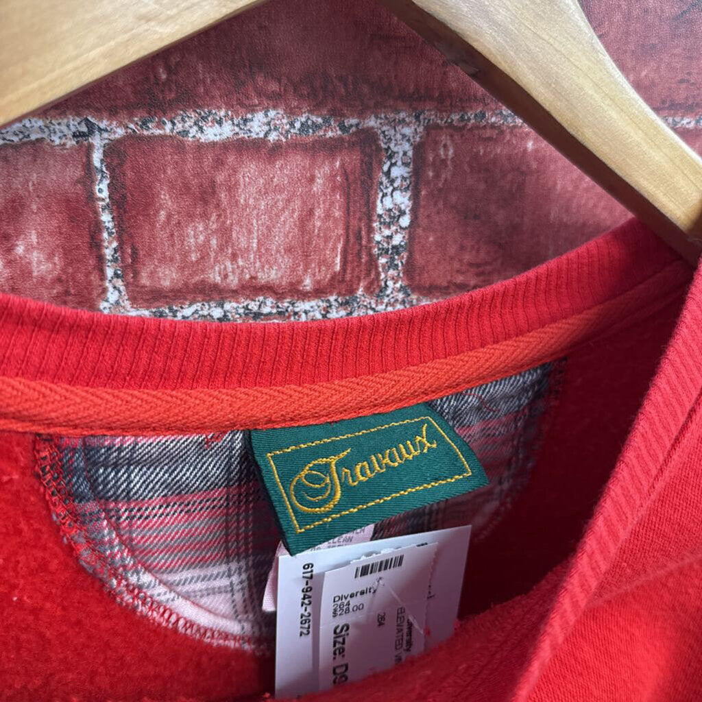 Travaux Vintage Crew Neck Nebraska Grandma AS-IS Red Size XL