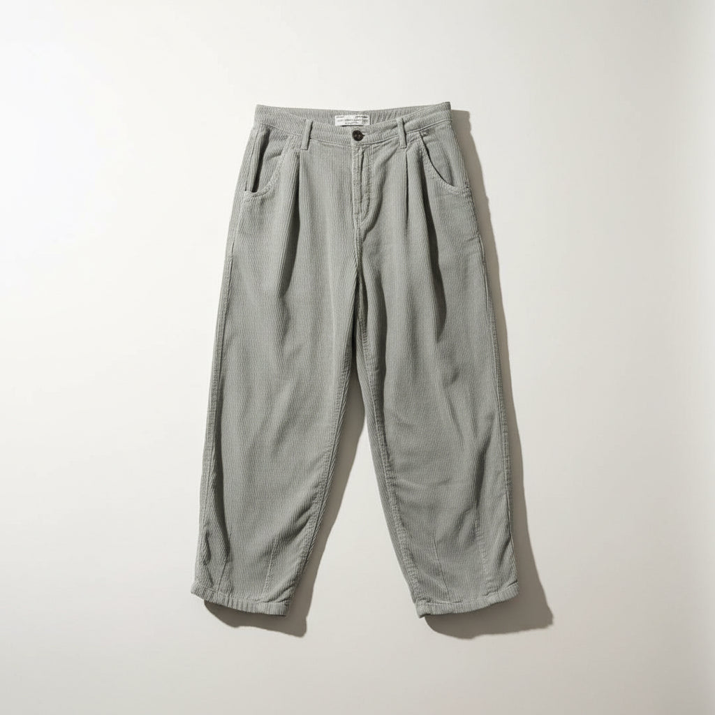 Stradivarius Pants Corduroy Crop Slouchy Sage Size 6