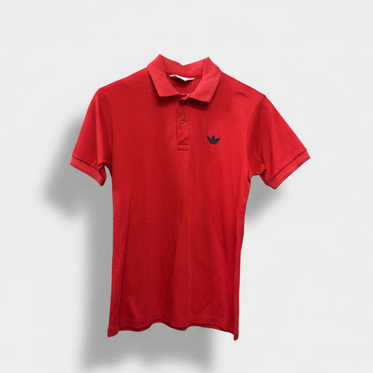 Adidas Vintage Polo Red Size S