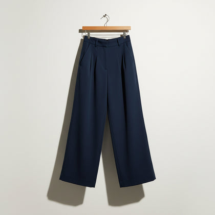 French Connection Blue Pleated Pants Size 2