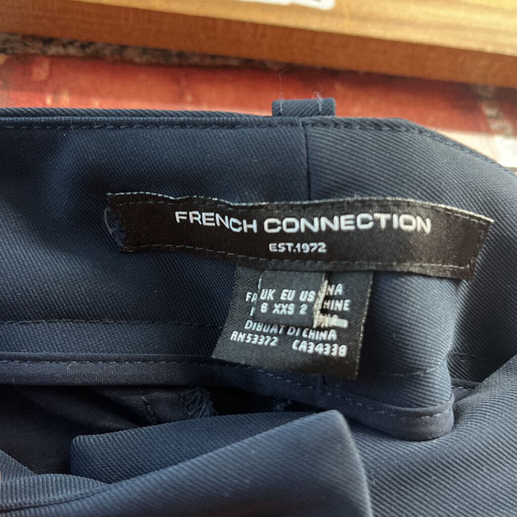 French Connection Blue Pleated Pants Size 2