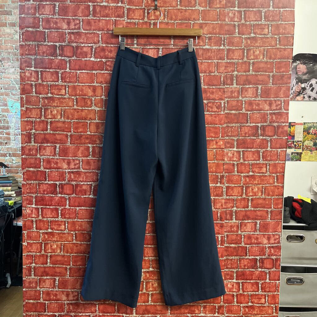 French Connection Blue Pleated Pants Size 2